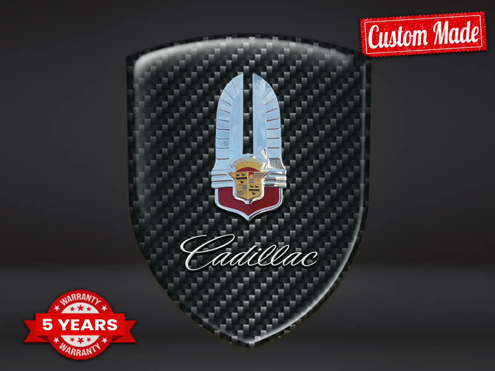 Cadillac Doming Emblem Hochwertig Anpassbar Professionell